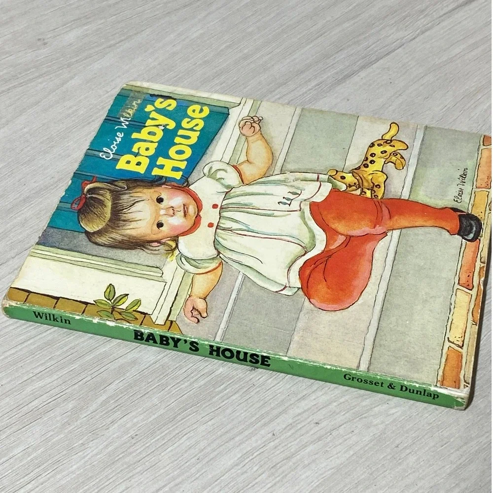 Baby's House Board Book Eloise Wilkin 1985 Vintage Grosset & Dunlap Classic Kids